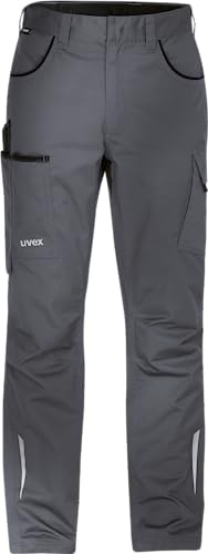 Uvex syneXXo Light pantalónes de Trabajo con Cinturilla para Hombres, Gris, Talla 48