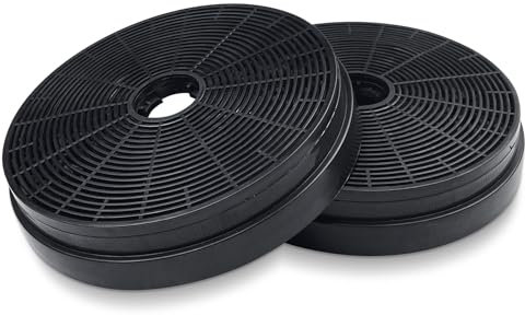Baxcdyswe 2 × Kohlefilter 175 mm Ersatz Aktivkohlefilter Dunstabzugshaube, FilterfurAbzugshaube, Kohlefilter Dunstabzugshauben Ersatzfilter für Respekta Miz0031, Klarstein, Pkm Co4