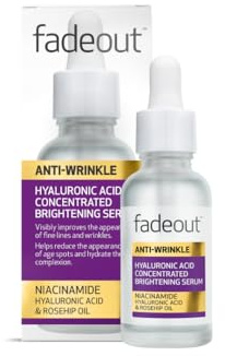 Fade Out Anti-Wrinkle Hyaluronic Acid Concentrated Brightening Serum with Rosehip Oil - 30ml