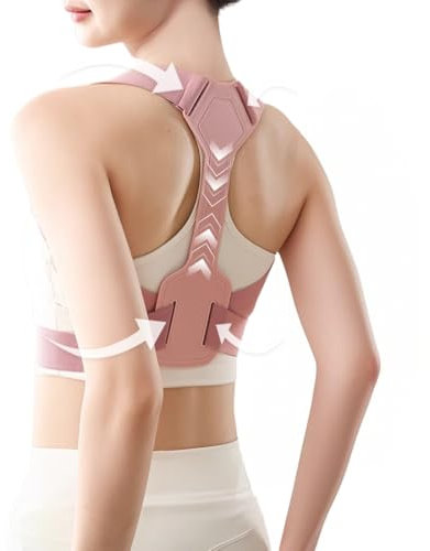 Correttore Postura, Busto Correttore Posturale Regolabile, Fascia Posturale Spalle e Schiena Traspirante, Postura Schiena Donna, Schiena Dritta, Raddrizza Spalle Schiena Dritta