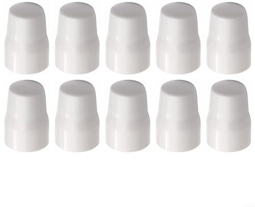 EXTRWORY Radiator Radiator Valve Cap Set, Plastic Replacement Covers, Easy Push-Fit Installation, Protective White Accessory, 4-10 Pack(10pc)