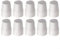 EXTRWORY Radiator Radiator Valve Cap Set, Plastic Replacement Covers, Easy Push-Fit Installation, Protective White Accessory, 4-10 Pack(10pc)