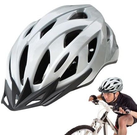 Fahrradhelm – Sporthelme, Belüftung, Sicherheitskopfausrüstung mit Kinnriemen, verstellbares Reitzubehör für Herren, Outdoor, Bergabenteuer, Pendeln