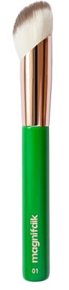 Magnifaïk – Pincel de base fluida y embellezador – Duo-Fibras Biseladas – Fibras Ultra-suaves – Aplicación precisa y homogénea – Acabado natural – Mango FSC – Vegano