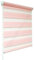 Pink Day and Night Zebra/Vision Window Roller Blind, Choice of 16 Width Sizes, 58.5cm wide x 150cm drop