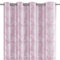 AmeliaHome Vorhang Velvet Optik 140x245 cm 1 St. Ösenschal Samt Fensterdekoration Dekoschal Blättermuster Silverleaves Puderrosa Silber
