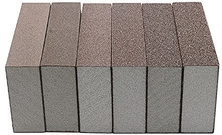 6 pezzi 220 grana abrasiva spugna blocco, bagnato e asciutto doppio uso lavabile e riutilizzabile carta vetrata per legno parete metallo