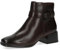 CAPRICE Damen Stiefeletten mit Absatz aus Leder Kleiner Absatz Weite G, Braun (Dk Brown Nappa), 42 EU