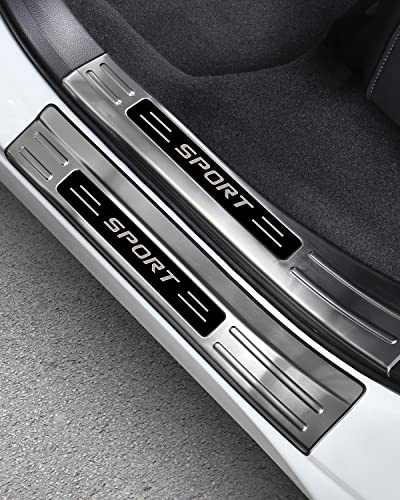 for Honda CRV 2023 2024 2025 2026 Door Entry Guard, Long- Last Door Sill Protectors for CR-V, Durable Premium Stainless Steel Outer Exterior Door Entry Protective Cover- Lower Exterior