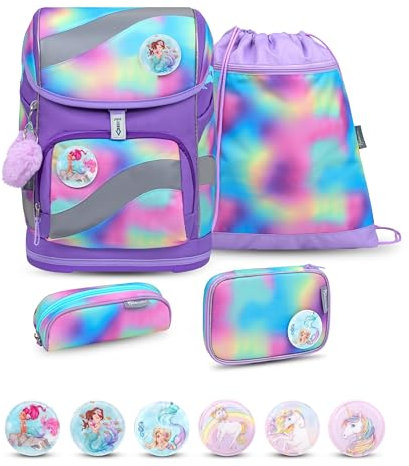 Belmil 405-51 Schulranzen Set 4 - teilig (Rainbow Color 2)
