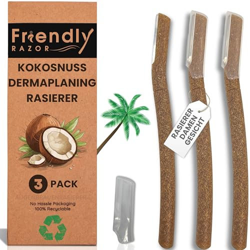 3 Pack - Dermaplaning Blades for Face - Facial Hair Remover for Women