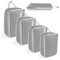 VMUTGA Organizador Maleta, Compression Packing Cubes, Expandibles, Impermeable, Ultraligera, Bolsas de Viaje para Maletas y Mochila, Gris, 4 Piezas