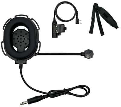 AXTGBHL Militär taktisk Walkie Talkie Hjälm Headset Hörlurar Passar for Kenwood Passar till Baofeng UV5R BF888S Tvåvägsradiotillbehör