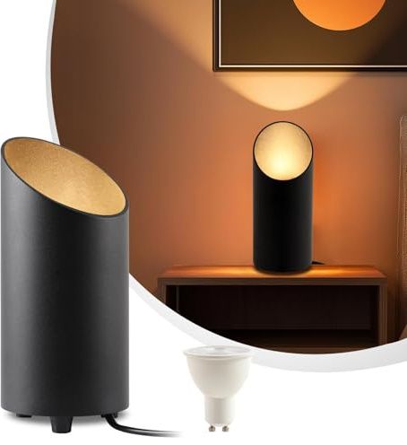 Uplight - Faretto da pavimento a LED con interruttore a pedale, illuminazione indiretta per interni salotto, 3 temperature di colore, lampada LED GU10, 6 W 700 lm