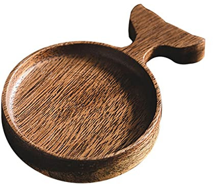 Alipis 1pezzi Piatto Per Salsa in Legno Forma Di Pesce Leggero e Portatile Resistente Per Casa e Ristorante Ciotola Per Condimenti Creativa e Pratica