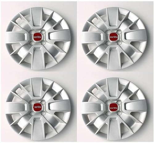 SET 4 COPRICERCHI COPPA RUOTA COPRIRUOTA BORCHIE CERCHIO 14 con scritta Panda Specifiche per Panda modello 312 prodotte dal 2012 in poi - 767/14-14195