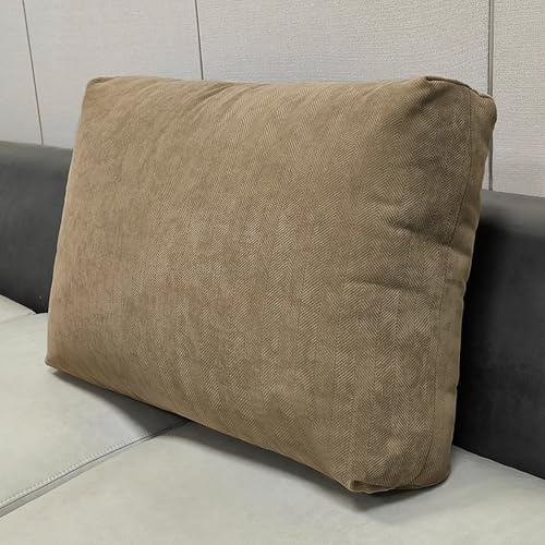 UWOBTN Schienale Divano Cuscino, 60/70/80/90cm Cuscini da Lettura Grande Supporto Lombare Cuscino Parete Removibile Lavabile per Letto, Divano, Tatami(A5,60x50x18cm)