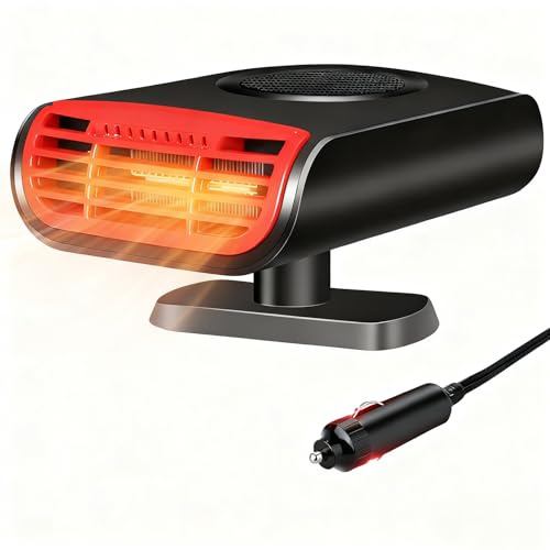 Car Heater, Portable Car Defroster, Car Heater 12V 150W Quick Heat Fan Defogger, 2 in 1 Fast Heating/Cooling Automobile Heater, Car Anti Freeze Device, Plug in Car Heater Deicer for All Car