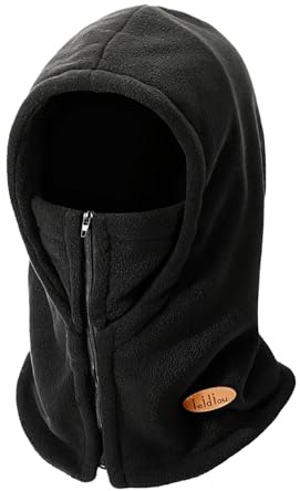 AYPOW Pasamontañas Balaclava De Invierno Térmico Unisex, Prueba de Viento Máscara de Esquí Cálido Forro Polar Gorro con Capuch Calentador de Cuello Deportivo Moto Ciclismo Snowboard Mujeres Hombres