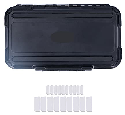 Fiskeredskapslåda Lure Organizer Löstagbar Stor vattentät betesförvaringsväska med transparent lock för professionella sportfiskare och nybörjare Plastmaterial storlek L