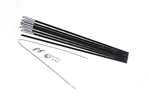 Relags Fiberglaszeltstange, Schwarz, One Size