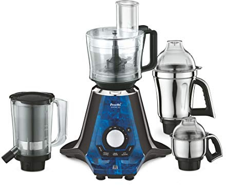 Preethi Zodiac 2.0 MG235 Mixer Grinder, 750W With 4 Jars Including 3-in-1 Insta Fresh Juicer and Master Chef Food Processor (Black)