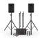 SubZero All-in-One 10” PA System with Mics Cables & Stands 700W