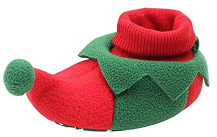 Pantofole Neonata Divertenti Babbo Natale Bambini Invernali 3D Novità Ciabatte da Casa Peluche Scarpe Neonato Battesimo