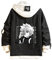 YCGL Japanese Anime Killua Harajuku Denim Jacket Cosplay Hoodie Sweatshirt Hunter X Hunter Hip Hop Patchwork Coat with Pocket, A-Black, M