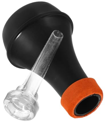 ERINGOGO Sordina Ligera Reductor de Sonido Trompeta de Abs con Boquilla Transparente para Práctica y Uso Versátil en Instrumentos de Metal