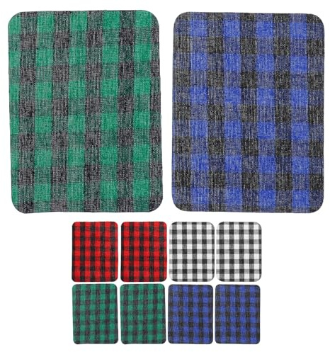 Healeved Toppe Quadri Pezzi e Decorazioni Riparazioni per a Termoadesive 12 Applicazione a Ferro Facile e Resistente su Gonne e Abbigliamento