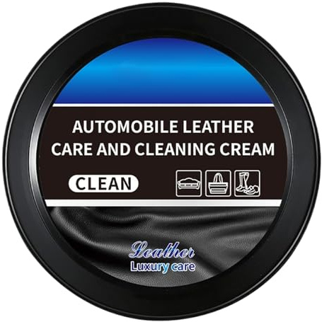 Générique Nettoyant Cuir Voiture | Crème de Polissage et de Détail 120g | Nettoyant Profond,pour Sièges de Camion, Panneaux de Porte, Tableau de Bord, Volant, Console et Meubles de Maison et Chambre
