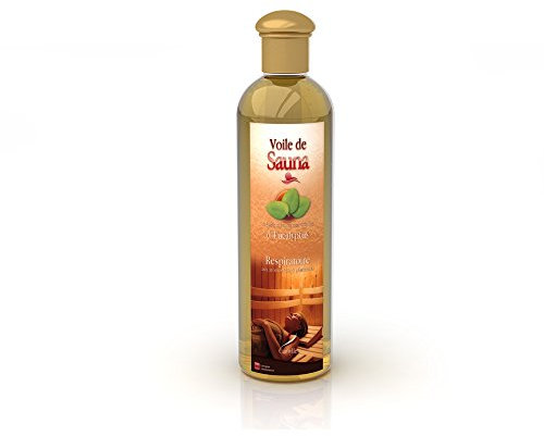 Camylle - Voile de Sauna Eucalyptus - Fragrances à base d’Huiles Essentielles 100% Pures et Naturelles pour Sauna - Respiratoire aux arômes frais et pénétrants - 500ml