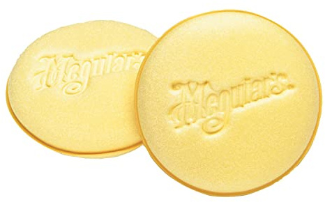 Meguiar's 4 Foam Applicator Pads, 4 Count - Ultra-Soft Hand Applicators with a Tight-Cell Foam Construction for a Smooth Application of Waxes, Polishes, Tire Dressing, Protectants and More, 4 Pack