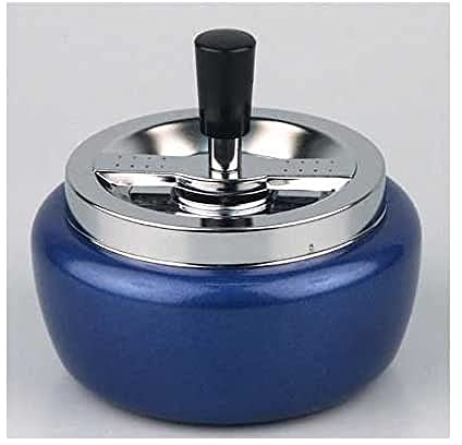 HA Aschenbecher Multi chrom/blaumetallic 13cm, 260 g