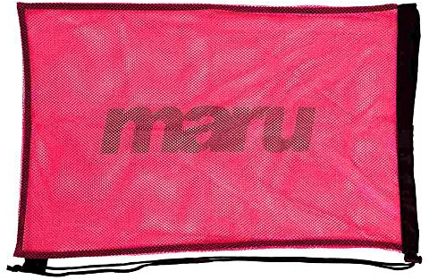 MARU Mesh Bag for Swimming Equipment (Pink) – Lightweight Mesh Swimming Bag for Wet Gear – Breathable, Quick-Dry Design with Drawstring Closure – Ideal for Pool Training & Swim Sessions