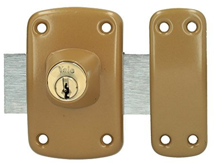 Yale YV10DE/45 Verrou de sûreté double entrée, Marron Doré