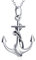 Kette Anker Kette Damen Silber 925,Retro Anker Anhänger Kette Damen Halskette Silber Schmuck kette für mädchen mutter tochter (Anker)
