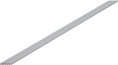 Wave Material Series OM-392 plast fyrkantig stång, grå, 2,0 mm (0,08 tum), 6 stycken, hobbymaterial