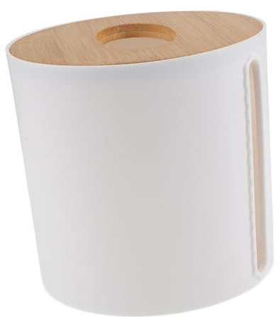 MAGICLULU Zewa Toilettenpapier Rollen Papierrolle Tissue-Boxen Aufbewahrung Von Toilettenpapier Organisator Aus Papier Seidenpapierhalter Toilettenpapierständer Desktop-Tissue-hülle Plastik Weiß
