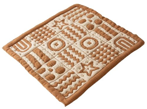 Little Dedi 3D Krabbeldecke aus Bio-Baumwolle – GOTS Zertifiziert, 100x100 cm – Montessori Design, Beidseitig Nutzbar, Waschbar & Nachhaltig