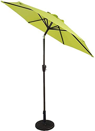 WOTZOV Terrassenschirm, Gartenschirme, Sonnenschirme – 2,13 m großer Terrassen-/Marktschirm – Gartentischschirm mit Neigungsverstellung, lichtbeständiger Stoff, Windöffnung, Far