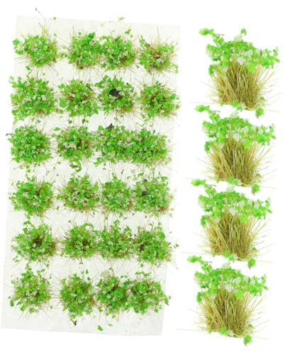 HOOTNEE Gazon Synthétique pour Modélisme Ferroviaire Diorama Miniature Décoration De Table De Sable Modèle De Touffe Herbe Statique