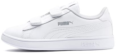PUMA Smash v2 L V Inf, Sneakers Unisex bebé, White White, 24 EU