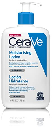 Cerave loción hidratante para pieles secas y muy secas, 473ml, sin perfume