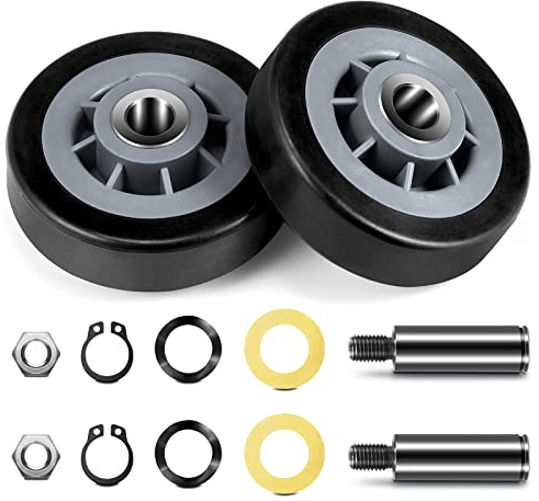 303373K Dryer Drum Support Roller, 2 PACK (Upgrade 2024) Roller Wheel Drum Support Kit for Maytag & Admiral Dryers -Replaces Part Numbers(303373, 12001541, ER303373K, AP4008534 etc) by Valchoose