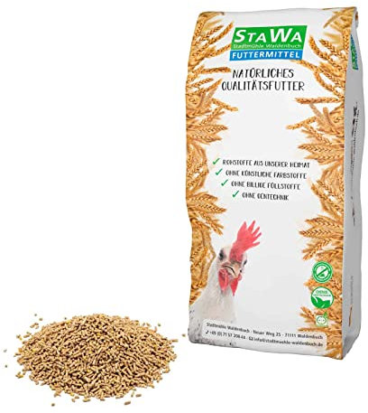STAWA Hühnerfutter Alleinfutter, 2 mm Pellets, ohne Gentechnik, 10 kg