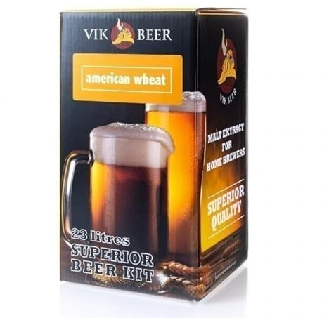 Beer & Wine Malto per Birra Artigianale Fatta in Casa, Kit Preparato (American Wheat)