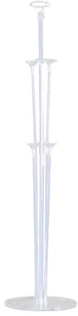 Luojuny Ballon-Dekorationsset, Partyzubehör, 5 Sets, stabiler Ständer, transparent, einfache Installation, Stäbchenhalter mit Sockel, Geburtstag, Babyparty Transparent