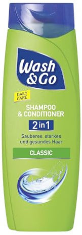 Wash & Go 2in1 Shampoo & Conditioner Classic | tägliche Haarpflege für sauberes, starkes und gesundes Haar | 400ml